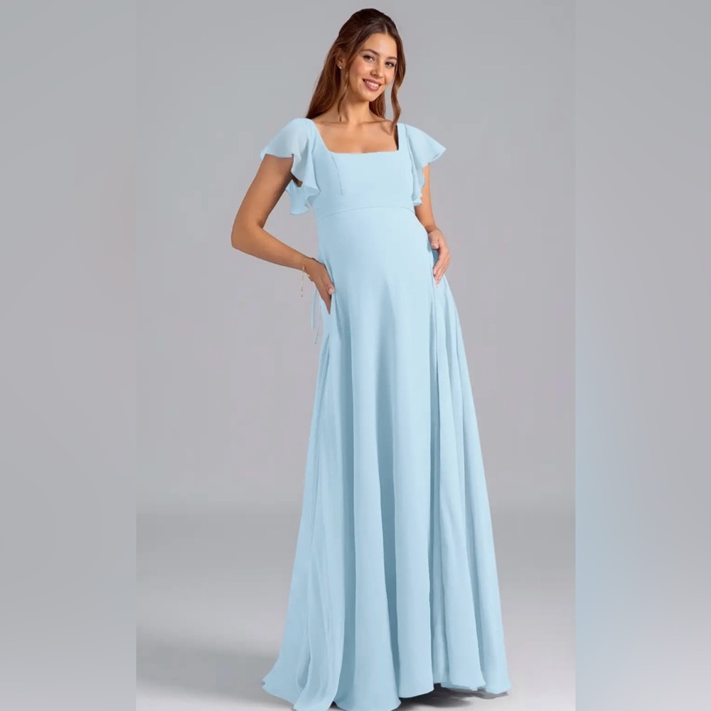 Azazie Bondi Dress in Sky Blue